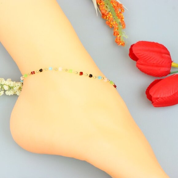 "Handmade Anklet – A Stylish Choice for Women, Thoughtful Gift Idea, EVCH1409 - Picture 10 of 10